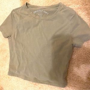 Green Aeropostale baby tee